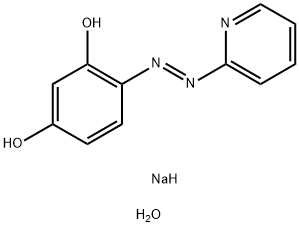 4-（2-吡啶偶氮）间苯二酚单钠盐, 16593-81-0, 结构式
