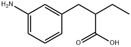 3-アミノ-α-エチルベンゼンプロピオン酸 化学構造式