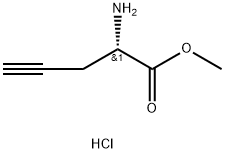 L-炔丙基甘氨酸甲酯盐酸盐 结构式