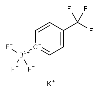 (4-三氟甲基苯基)三氟硼酸钾, 166328-08-1, 结构式