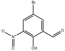 5-溴-3-硝基水杨醛, 16634-88-1, 结构式