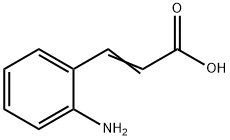 (E)-3-(o-アミノフェニル)プロペン酸 化学構造式