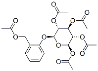 2-[(Acetyloxy)methyl]phenyl β-D-glucopyranoside 2,3,4,6-tetraacetate Structure