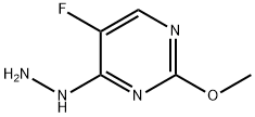 5-氟-4-肼基-2-甲氧基嘧啶 结构式