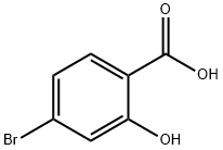 4-ブロモ-2-ヒドロキシ安息香酸 化学構造式