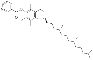 维生素 E 烟酸酯, 16676-75-8, 结构式