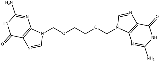 O-[(Guanin-9-yl)Methyl] Acyclovir Struktur