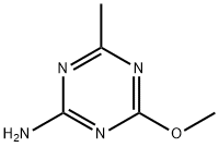 2-Amino-4-methoxy-6-methyl-1,3,5-triazine Struktur