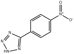 5-(4-ニトロフェニル)-1H-テトラゾール 化学構造式