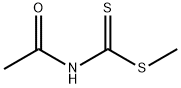 アセチルジチオカルバミド酸メチル 化学構造式