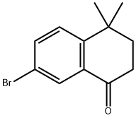 7-溴-4,4-二甲基-1-四氢萘酮, 166978-46-7, 结构式