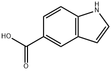 吲哚-5-羧酸 结构式