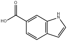 インドール-6-カルボン酸 化学構造式