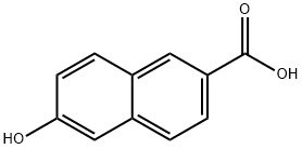 6-ヒドロキシ-2-ナフトエ酸 化学構造式