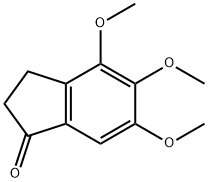 4,5,6-トリメトキシ-2,3-ジヒドロ-1H-インデン-1-オン 化学構造式