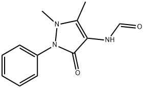 4-甲酰氨基安替比林 结构式