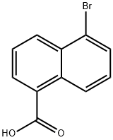 5-溴-1-萘甲酸 结构式