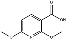 2,6-ジメトキシニコチン酸 化学構造式