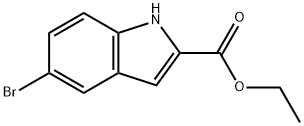 5-ブロモインドール-2-カルボン酸エチル 化学構造式