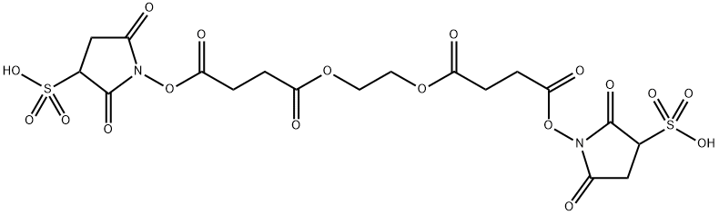 乙二醇-双(丁二酸 N-羟基琥珀酰亚胺酯)二磺酸 结构式