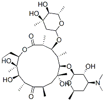 (3R,4S,5S,6R,7R,9R,11R,12R,13R,14R)-4-[(2S,4R,5S,6S)-4,5-dihydroxy-4,6 -dimethyl-oxan-2-yl]oxy-6-[(2S,3R,4S,6R)-4-dimethylamino-3-hydroxy-6-m ethyl-oxan-2-yl]oxy-14-ethyl-7,12,13-trihydroxy-3,5,7,9,11,13-hexameth yl-1-oxacyclotetradecane-2,10-dione Structure