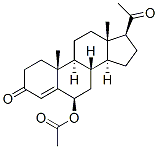 6 beta-acetoxyprogesterone Structure