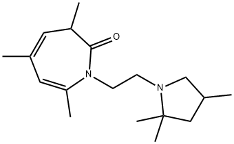 1,3-Dihydro-3,5,7-trimethyl-1-[2-(2,2,4-trimethyl-1-pyrrolidinyl)ethyl]-2H-azepin-2-one Structure