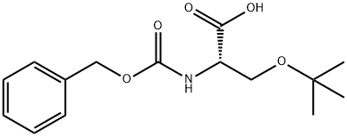 N-カルボベンゾキシ-O-tert-ブチル-L-セリン 化学構造式