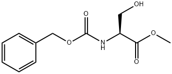 N-苄氧羰酰基-L-丝氨酸甲酯 结构式