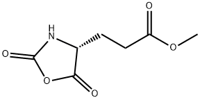 (R)-2,5-ジオキソオキサゾリジン-3-プロパン酸メチル 化学構造式