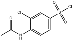 4-乙酰胺-3-氯苯-1-磺酰氯, 16761-18-5, 结构式