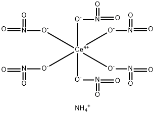 硝酸二アンモニウムセリウム(IV) 化学構造式