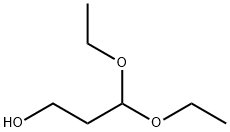 3,3-ジエトキシ-1-プロパノール 化学構造式