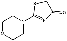 2-吗啉-4-基-1,3-噻唑-4(5H)-酮 结构式