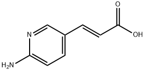 (2E)-3-(6-Amino-3-pyridinyl)-2-propenoic acid Struktur