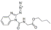 丁基N-[(2-叠氮基-1H-苯并咪唑-1-基)羰基]甘氨酸酯, 1680-16-6, 结构式