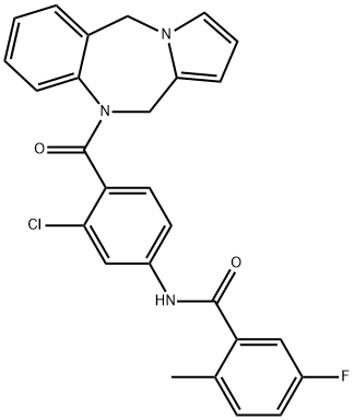 リキシバプタン 化学構造式
