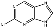 2-クロロ-9H-プリン 化学構造式