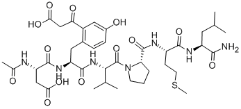 AC-ASP-TYR(2-MALONYL)-VAL-PRO-MET-LEU-NH2, 168135-79-3, 结构式