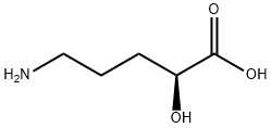 [S,(-)]-5-アミノ-2-ヒドロキシ吉草酸 化学構造式