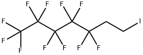 1,1,1,2,2,3,3,4,4,5,5-ウンデカフルオロ-7-ヨードヘプタン 化学構造式
