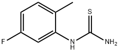 5-氟-2-甲基苯硫脲, 16822-86-9, 结构式