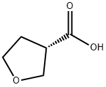 [S,(-)]-テトラヒドロ-3-フランカルボン酸 化学構造式