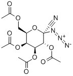 2,3,4,6-四-O-乙酰基-1-叠氮基-1-脱氧-Α-D-吡喃半乳糖基氰化物 结构式