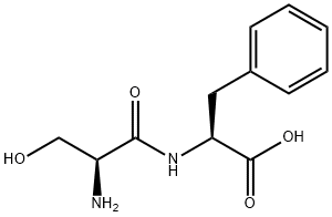 N-L-セリル-L-フェニルアラニン 化学構造式