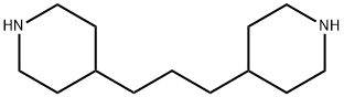 1,3-二(4-哌啶基)丙烷, 16898-52-5, 结构式
