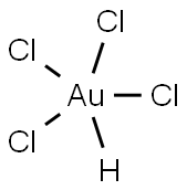 テトラクロロ金()酸四水和物 化学構造式