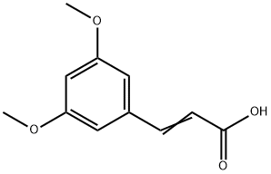 3,5-二甲氧基肉桂酸 结构式