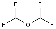 ビス(ジフルオロメチル)エーテル 化学構造式