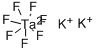 氟钽酸钾, 16924-00-8, 结构式